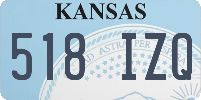 KS license plate 518IZQ