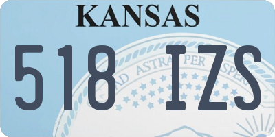 KS license plate 518IZS