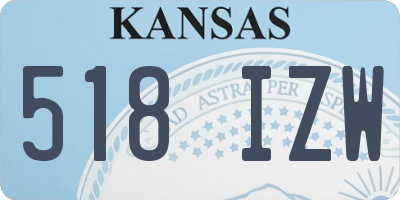 KS license plate 518IZW