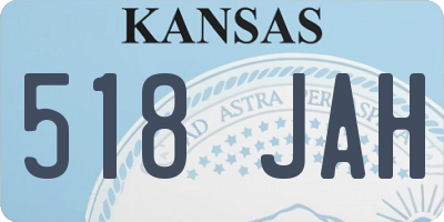 KS license plate 518JAH