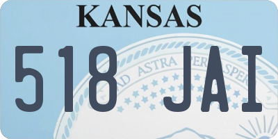 KS license plate 518JAI