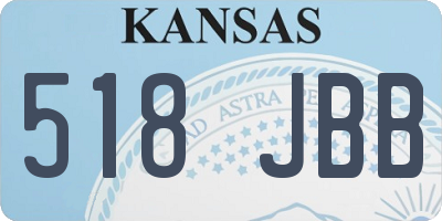 KS license plate 518JBB