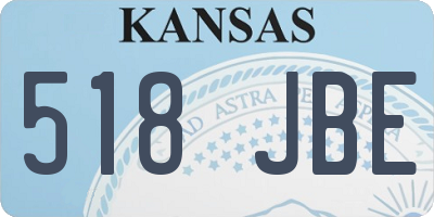 KS license plate 518JBE