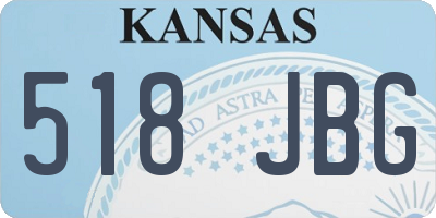 KS license plate 518JBG