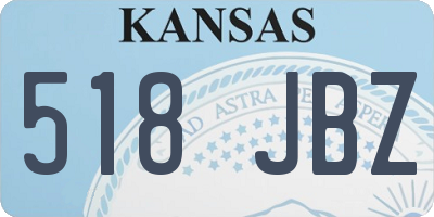 KS license plate 518JBZ