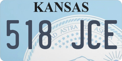 KS license plate 518JCE