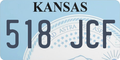 KS license plate 518JCF