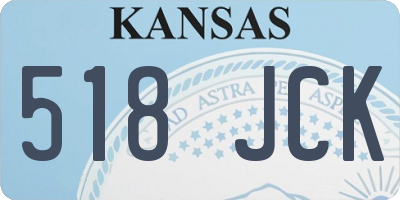 KS license plate 518JCK
