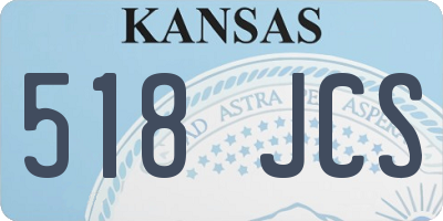KS license plate 518JCS