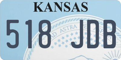 KS license plate 518JDB