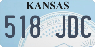 KS license plate 518JDC