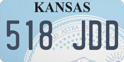 KS license plate 518JDD