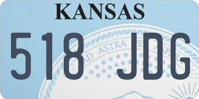 KS license plate 518JDG