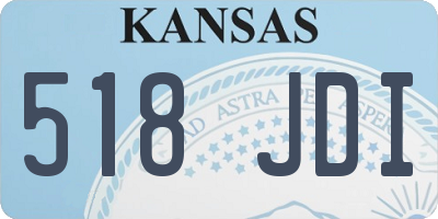 KS license plate 518JDI
