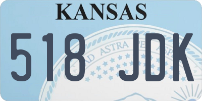 KS license plate 518JDK