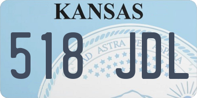 KS license plate 518JDL