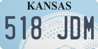 KS license plate 518JDM