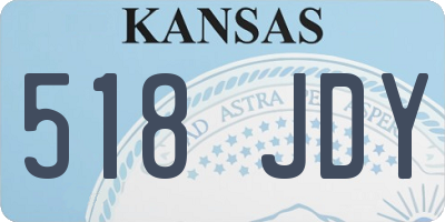 KS license plate 518JDY