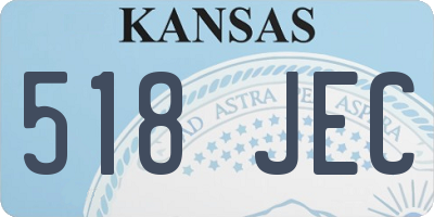 KS license plate 518JEC