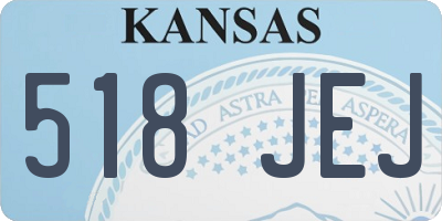 KS license plate 518JEJ
