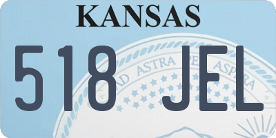 KS license plate 518JEL