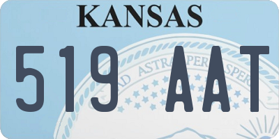 KS license plate 519AAT