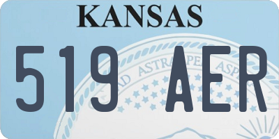 KS license plate 519AER