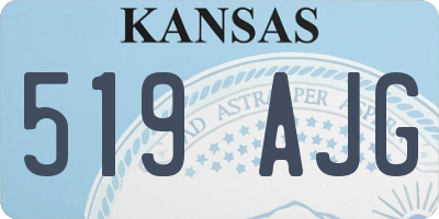 KS license plate 519AJG