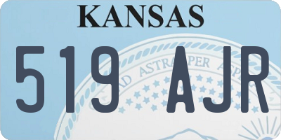 KS license plate 519AJR