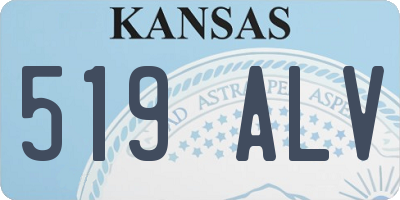 KS license plate 519ALV