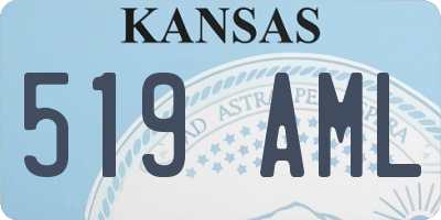 KS license plate 519AML