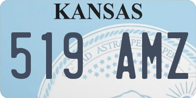 KS license plate 519AMZ