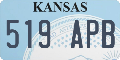 KS license plate 519APB