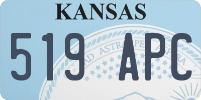 KS license plate 519APC
