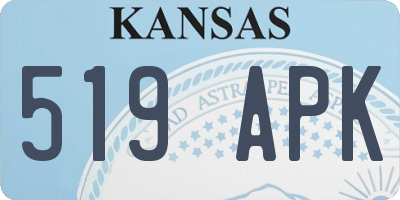 KS license plate 519APK