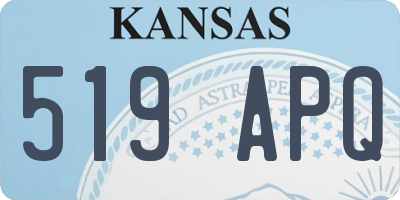 KS license plate 519APQ