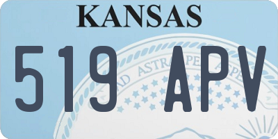 KS license plate 519APV