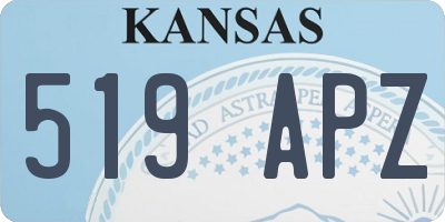 KS license plate 519APZ