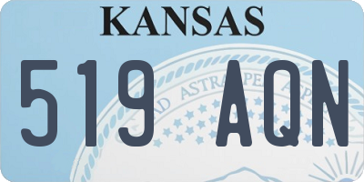 KS license plate 519AQN