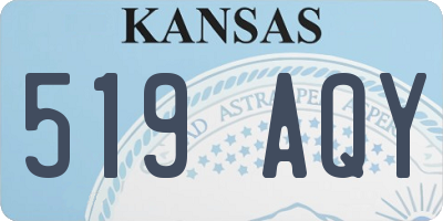 KS license plate 519AQY