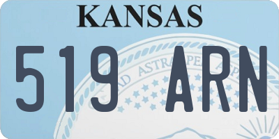 KS license plate 519ARN
