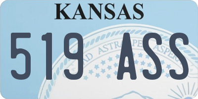KS license plate 519ASS