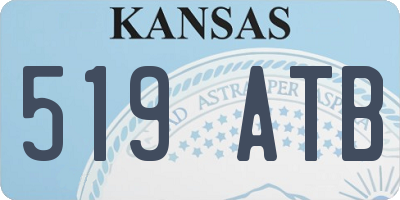 KS license plate 519ATB