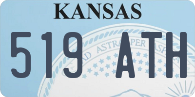 KS license plate 519ATH