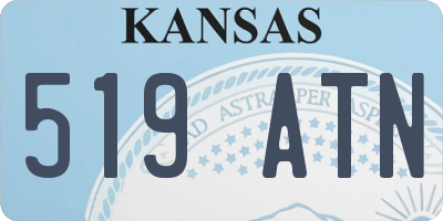 KS license plate 519ATN
