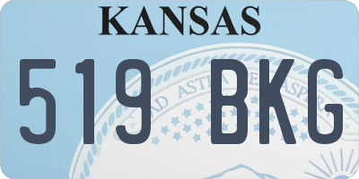 KS license plate 519BKG
