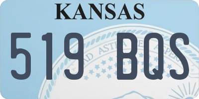 KS license plate 519BQS