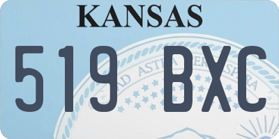 KS license plate 519BXC