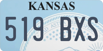 KS license plate 519BXS