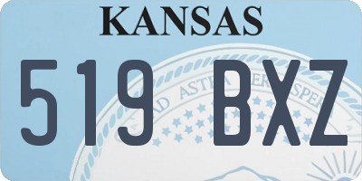 KS license plate 519BXZ
